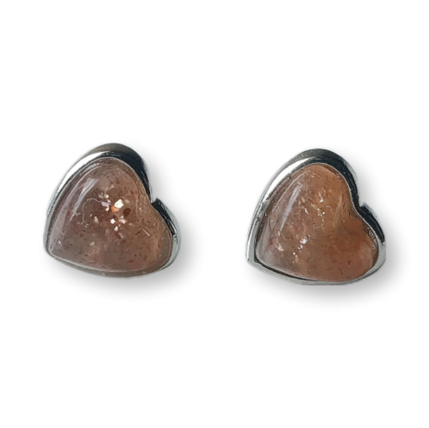 Zonnesteem hart oorbellen - s925 zilver