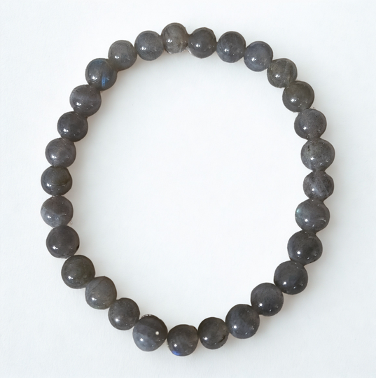 Labradoriet Armband | 6.5 mm kralen - 16 cm