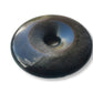 Zilver obsidiaan donut hanger
