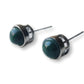 Malachiet rond oorbellen - s925 zilver
