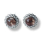 Rode Rutielkwarts oorbellen - s925 zilver
