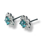 London Topaas ovaal oorbellen - s925 zilver