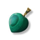 Malachiet hart edelsteen hanger - s925 zilver