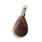 Fossiel koraal edelsteen hanger - s925 zilver