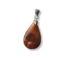 Koraal fossiel edelsteen hanger - s925 zilver