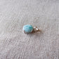 Larimar ovaal hanger - s925 zilver