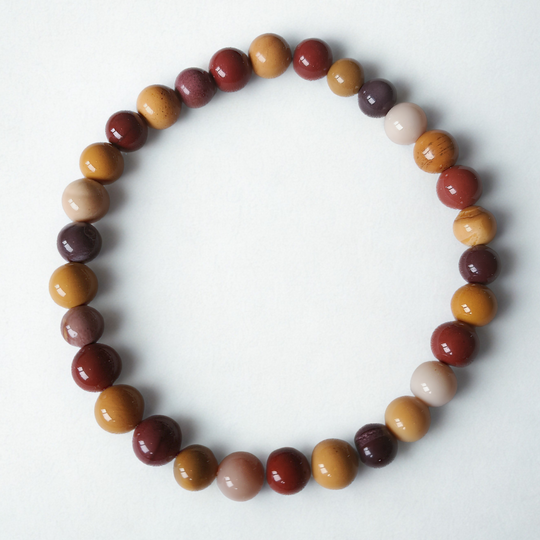 Mookaiet jaspis Armband | 6.5 mm kralen - 18 cm