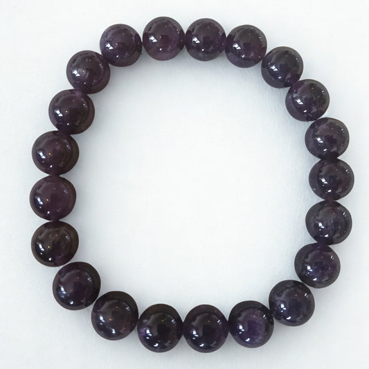 Amethist armband | 10 mm kralen - 21 cm