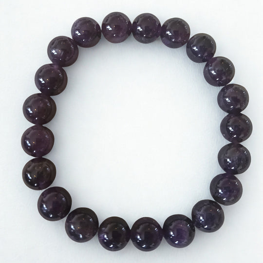 Amethist armband | 10 mm kralen - 21 cm