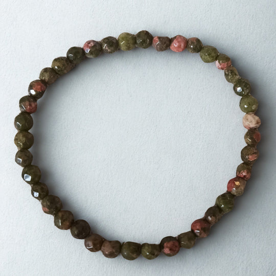 Unakiet (facet) Armband | 4.5 mm kralen - 16 cm