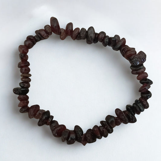 Granaat armband | Split kralen