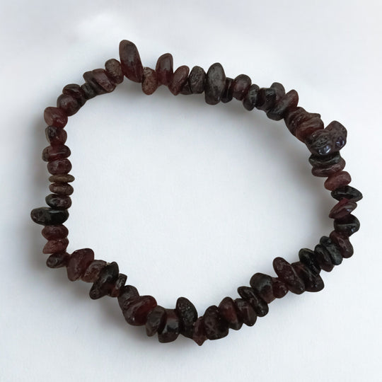 Granaat armband | Split kralen