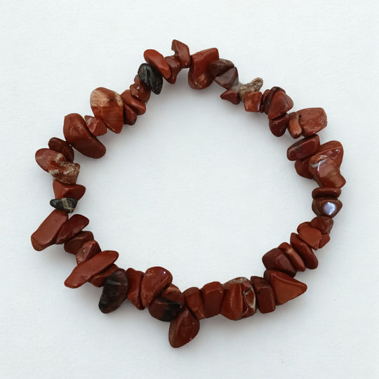 Rode Jaspis armband | Split kralen
