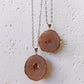 Agaat geode edelsteen hanger