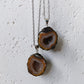 Agaat geode edelsteen hanger