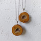 Agaat geode edelsteen hanger