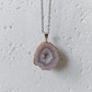 Agaat geode edelsteen hanger
