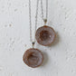 Agaat geode edelsteen hanger
