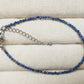 Lapis lazuli edelsteen armband 2 mm - stainless steel